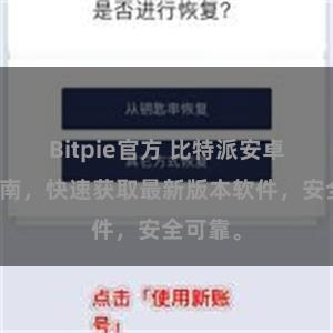 Bitpie官方 比特派安卓下载指南，快速获取最新版本软件，安全可靠。