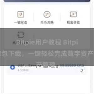 Bitpie用户教程 Bitpie安装包下载，一键轻松完成数字资产管理。