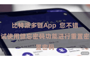 比特派多链App  您不错尝试使用健忘密码功能进行重置密码